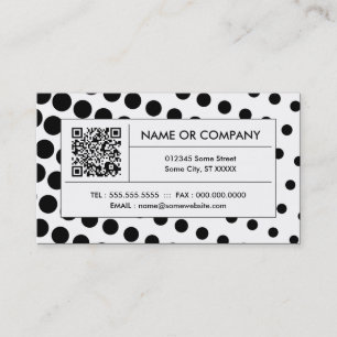 Halftonsvartvitt QR-kod Visitkort