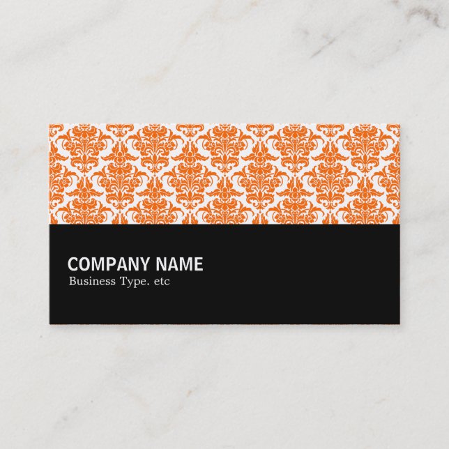 Halfway 055 - Orange Damask Visitkort (Framsida)