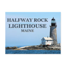 Halfway Rock Lighthouse, Maine vykort