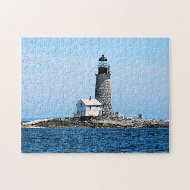 Halfway Sten fyr, Maine Jigszle Puzzle Pussel (Horisontell)