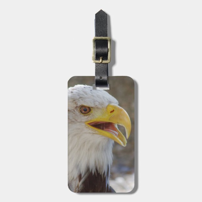 Haliaeetus leucocephalus bagagebricka (Vertikal Framsida)