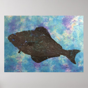 Halibut - 28 x 20 tum Poster