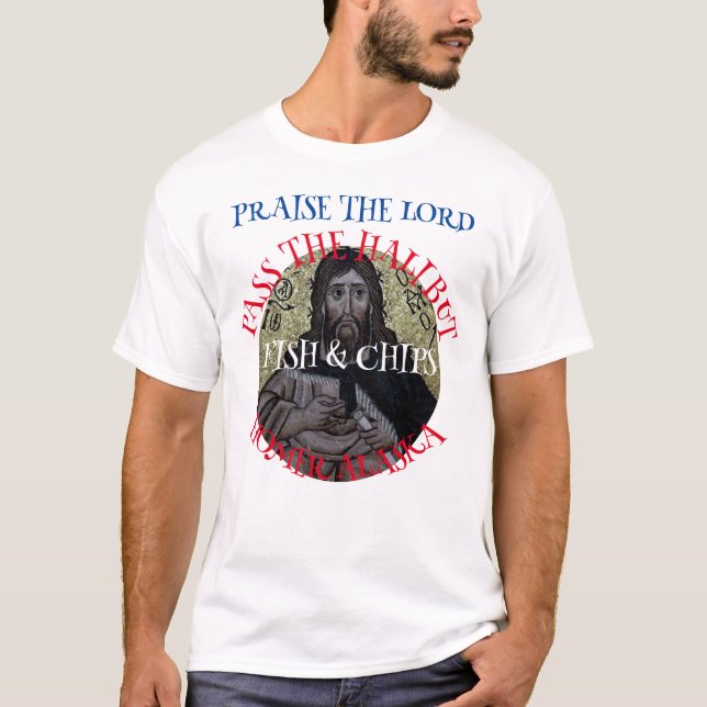 Halibut Fish & Chip T Shirt (Framsida)
