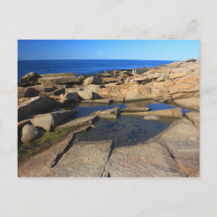 Halibut Point Tide Bassäng Rockport Cape Ann Vykort