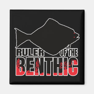 Halibuts Halibut Flatfish - Marine Geek Magnet
