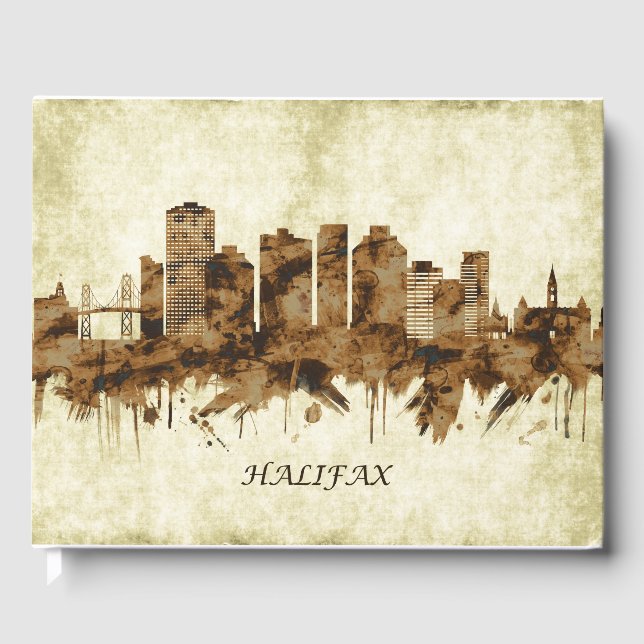 Halifax Canada Cityscape Gästböcker (Framsida)