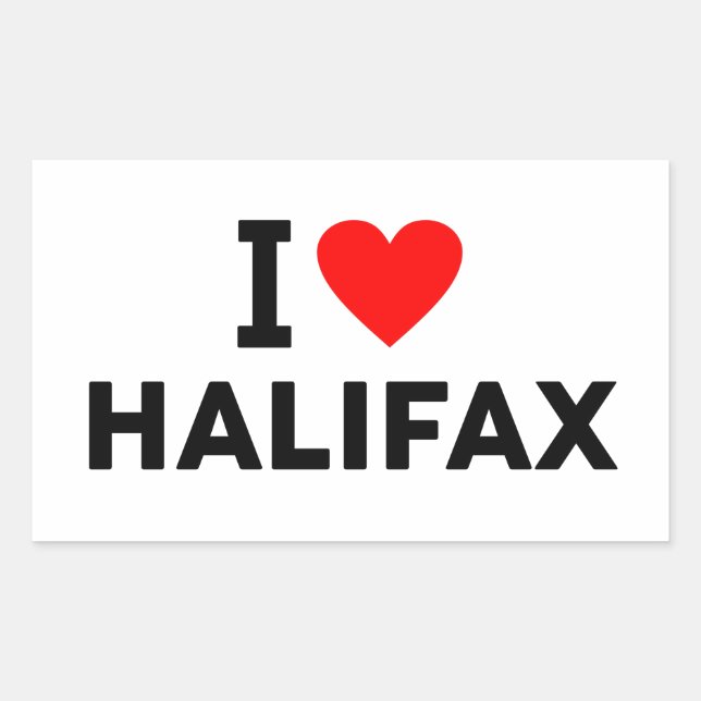 Halifax Canada Rektangulärt Klistermärke (Framsida)