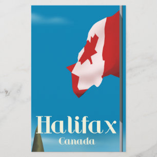 Halifax Canada Travel-affisch Brevpapper