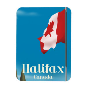 Halifax Canada Travel-affisch Magnet