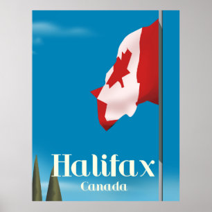 Halifax Canada Travel-affisch Poster