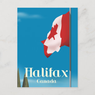Halifax Canada Travel-affisch Vykort