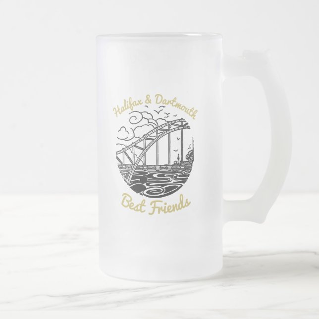 Halifax Dartmouth N.S. Best Friends frosted mugg (Höger)