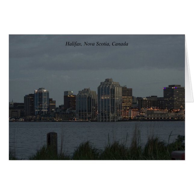Halifax Harbour-kort Hälsningskort (Framsidan Horizontal)