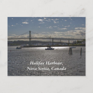 Halifax Harbour med A. Murray MacKay Bridge Vykort