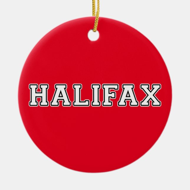 Halifax Julgransprydnad Keramik (Framsidan)