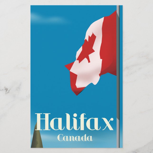 Halifax Kanada Resa affisch Brevpapper (Framsida)