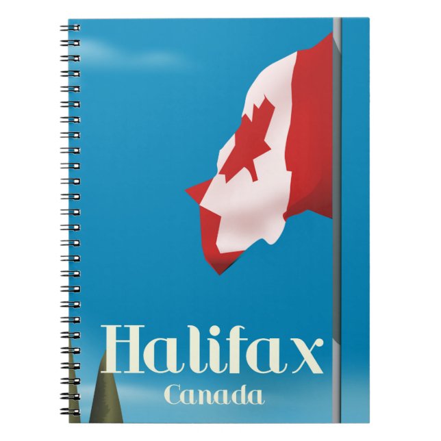Halifax Kanada Resaaffisch Anteckningsbok (Framsidan)