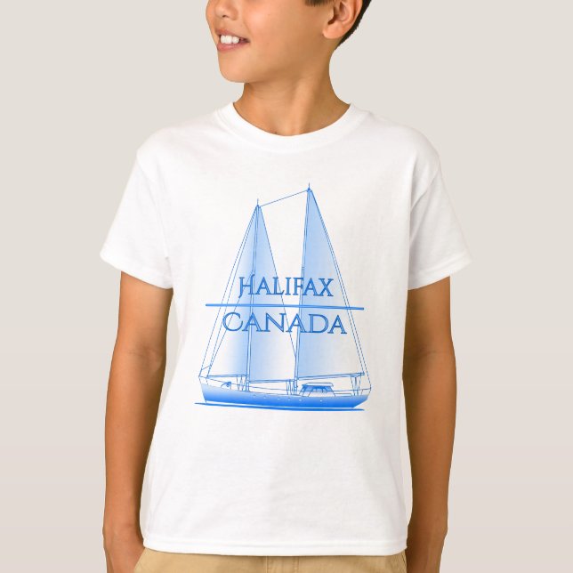 Halifax Nautical Sailing Sailor T Shirt (Framsida)