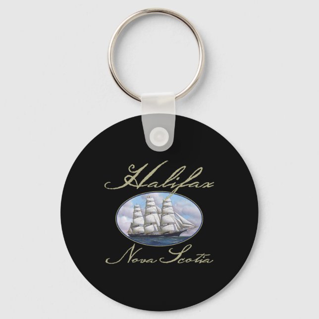 Halifax Nova Scotia Clipperskepp  Nyckelring (Framsida)