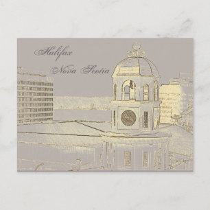 Halifax Nova Scotia Clock Torn vykort