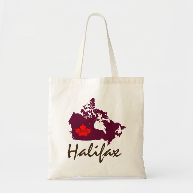Halifax Nova Scotia Customize Canada Province bag Tygkasse (Framsidan)
