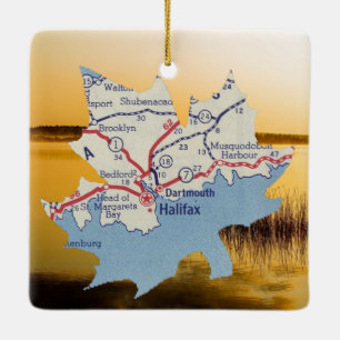 Halifax Nova Scotia Julgransprydnad Keramik