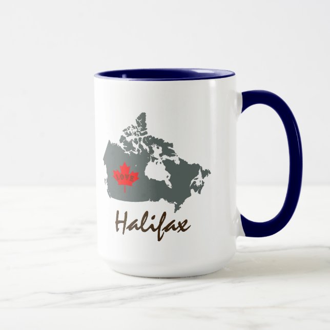 Halifax Nova Scotia Kanada kaffe te kopp mugg (Höger)