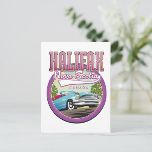 Halifax Nova Scotia-logotypen för resor Inbjudan Vykort