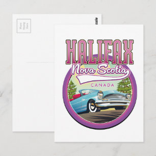 Halifax Nova Scotia-logotypen för resor Vykort