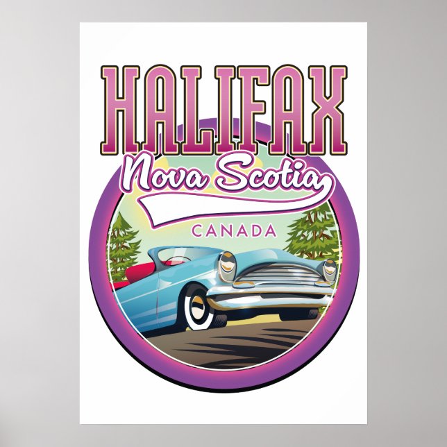 Halifax Nova Scotia reslogotyp  Poster (Framsidan)