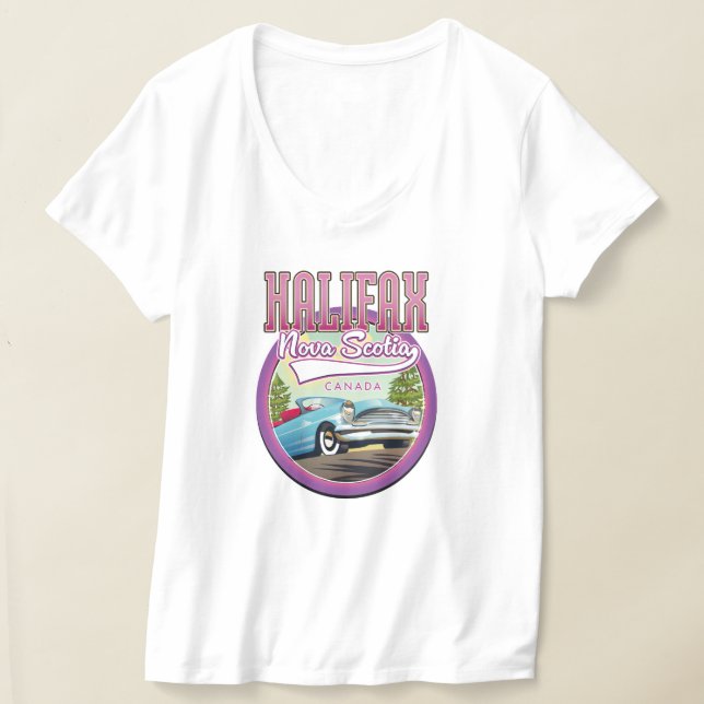 Halifax Nova Scotia reslogotyp  T Shirt (Laydown)
