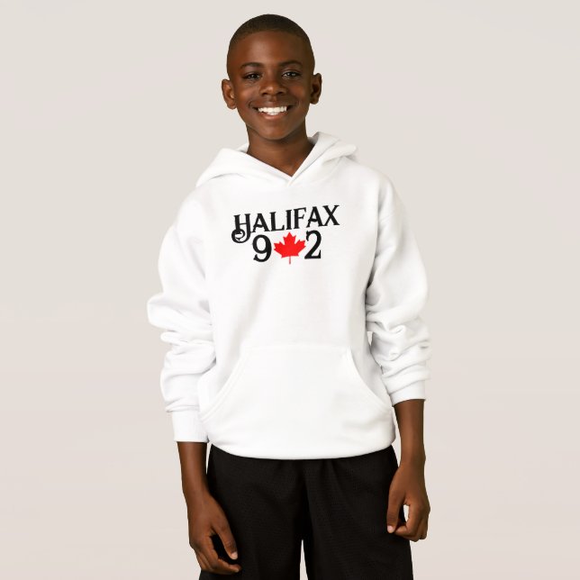 Halifax Nova Scotia shirt 902 Editable T (Hel framsida)
