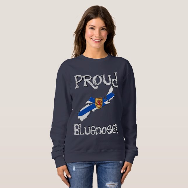 Halifax Nova Scotia sweater Proud Bluenoser T Shirt (Hel framsida)