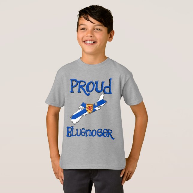 Halifax Nova Scotia T-Shirt Proud Bluenoser (Hel framsida)