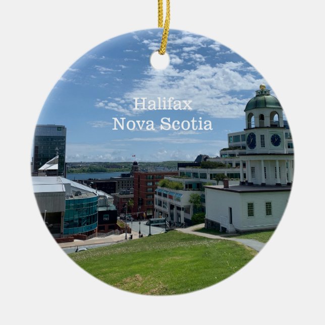 Halifax Nova Scotia Travel Ceramic Ornament (Framsidan)