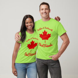 Halifax och Dartmouth Bestkompisars canada-skjorta T Shirt