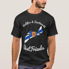 Halifax och Dartmouth Bestkompisars canada-skjorta T Shirt