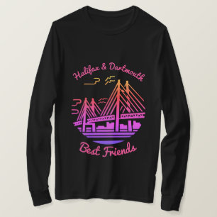 Halifax och Dartmouth Nova Scotia bestkompisar T Shirt