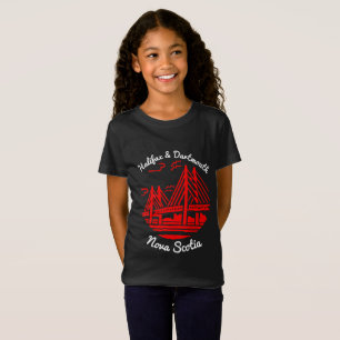 Halifax och Dartmouth Nova Scotia-skjortbron T Shirt