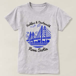 Halifax och Dartmouth Nova Scotia T-Shirt
