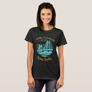 Halifax och Dartmouth Nova Scotia T-shirt aqua