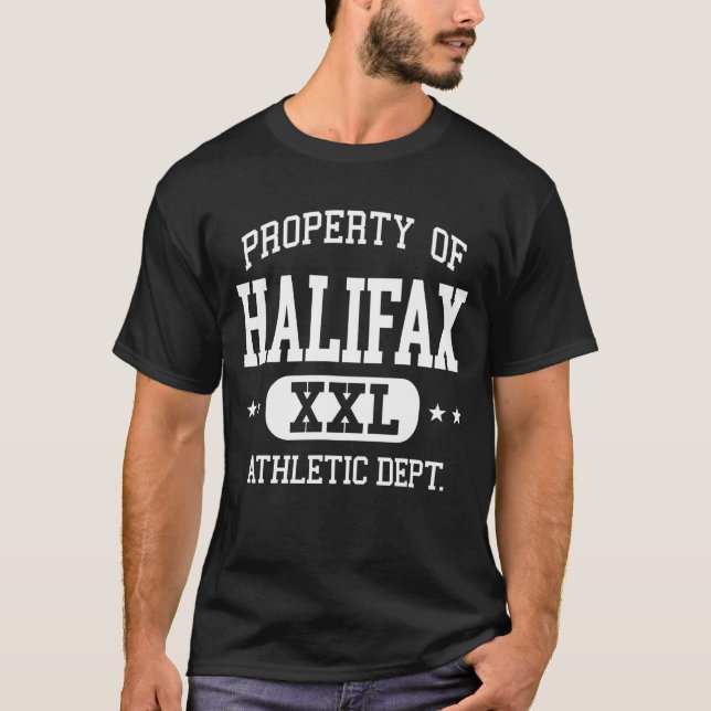 Halifax Retro Athletic Egendom Dept 1 T Shirt (Framsida)