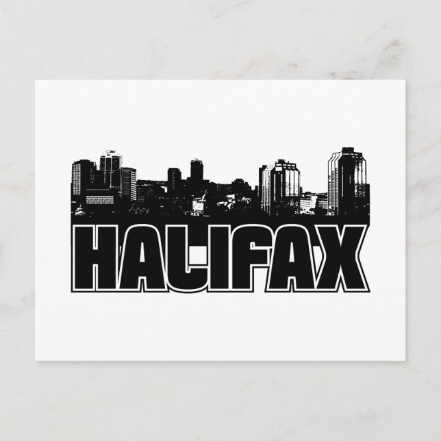 Halifax Skyline Vykort (Framsida)