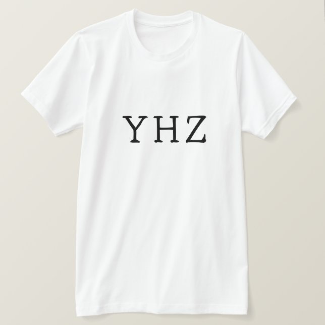 Halifax Stanfield Internationell flygplats YHZ-trö T Shirt (Design framsida)