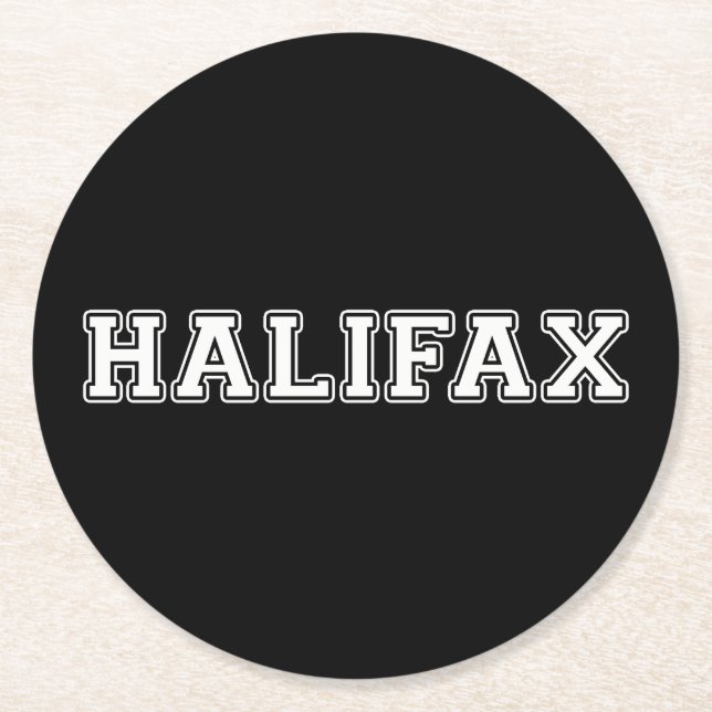 Halifax Underlägg Papper Rund (Framsidan)