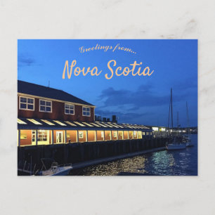 Halifax Waterfront och Boardpromenad Nova Scotia Vykort