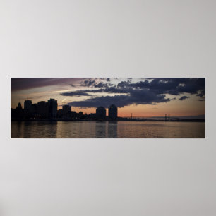 Halifax Waterfront vid Dusk-bra-utskrift Poster