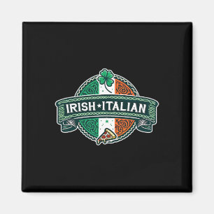 Halirländsk halv italiensk funny irländsk italiens magnet