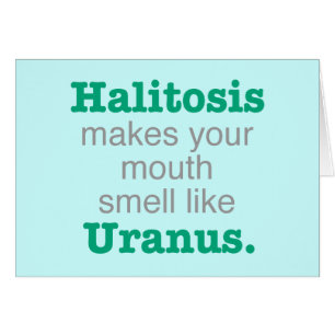 Halitosis Uranus Hälsningskort