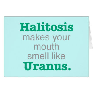 Halitosis Uranus Hälsningskort